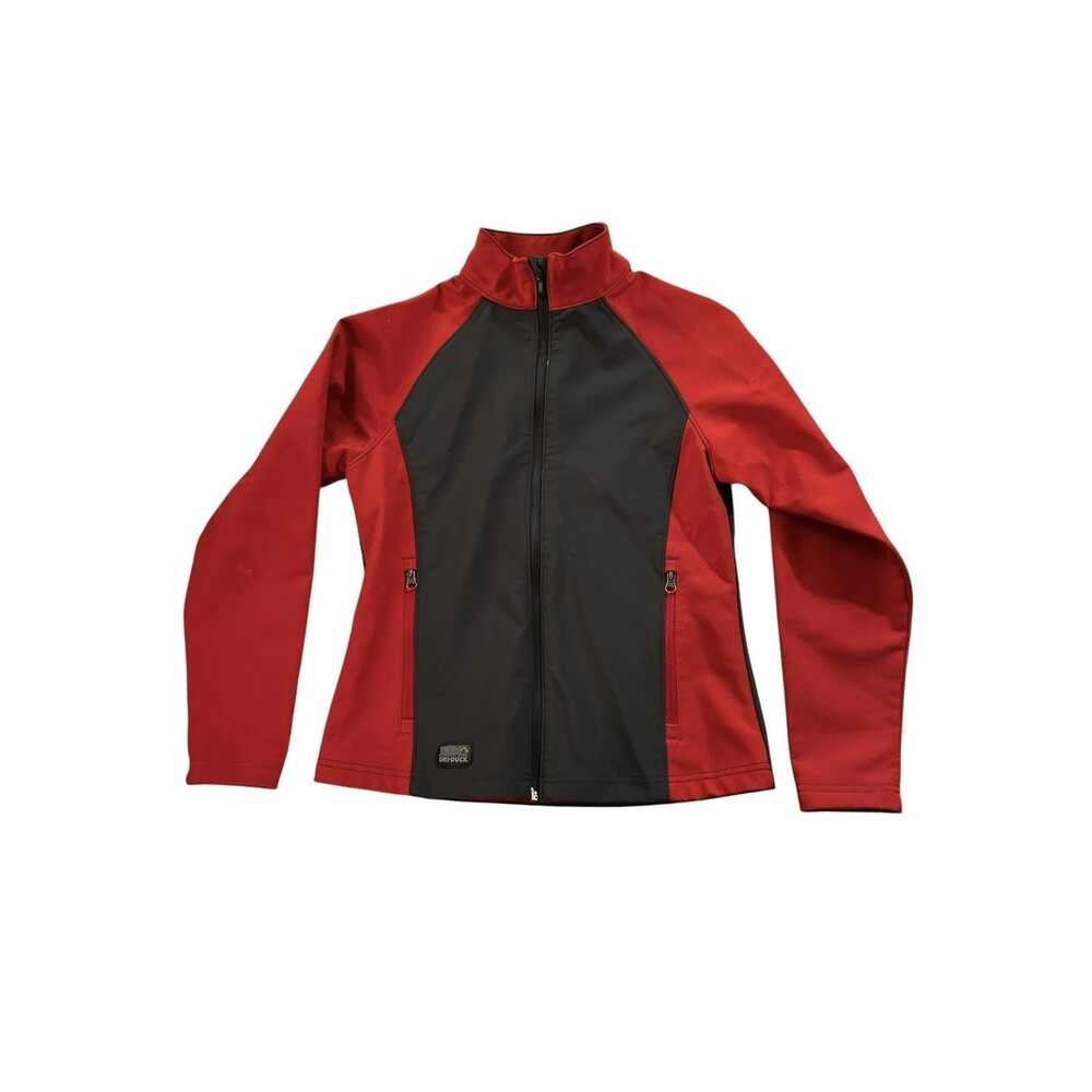 DRI DUCK‎ Womens Contour Soft Shell Jacket Red Charcoal S